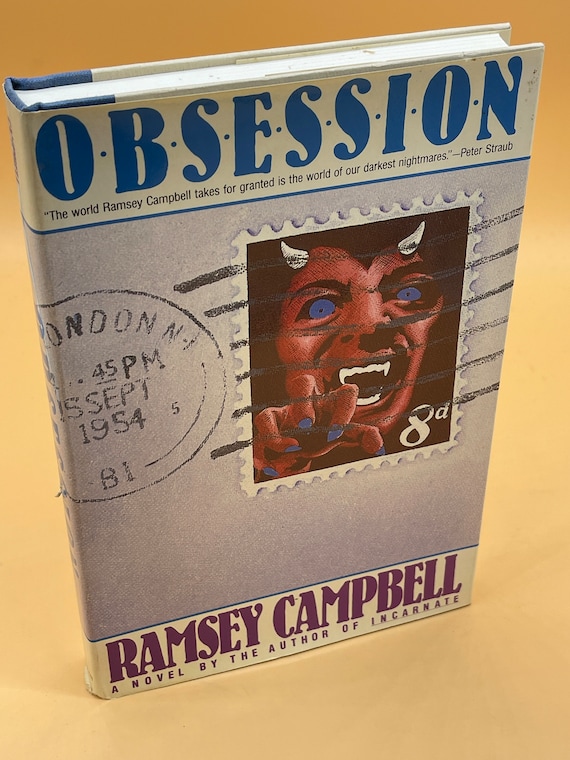 Horror Books Obsession by Ramsey Campbell 1985 Macmillan Publishing Classic Vintage Horror Lovers Gift Books Fiction Collectible Horror