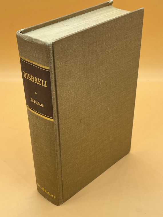 Rare Books Disraeli by Robert Blake Fifth Printing 1967 St Martins Press Political Biographies History Books for Readers Gift Used Books