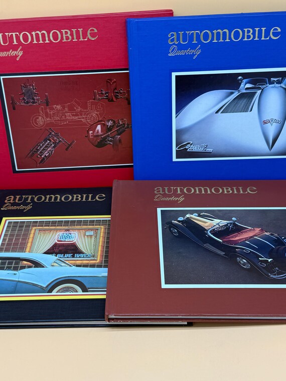 Automobile Quarterly Four Volume set 1988 Automobile Quarterly hardcovers Classic Car Book Gifts Vintage Cars Vintage Car Collectors Books