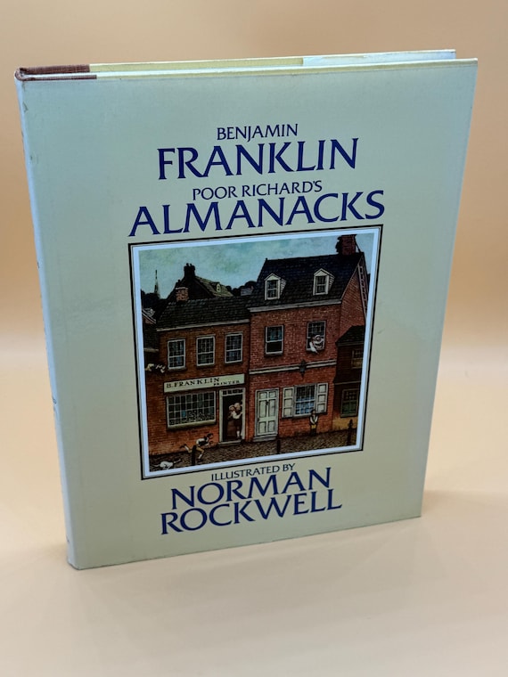 Benjamin Franklin Poor Richard's Almanack Illustrated by Norman Rockwell 1979 Bonanza Books History book gifts