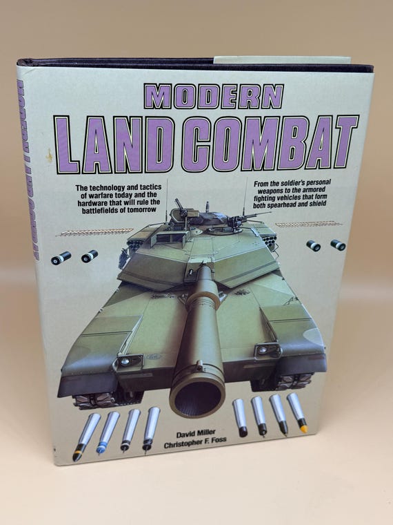 Modern Land Combat by David Miller 1987 Portland House Publishing Military arms history books
