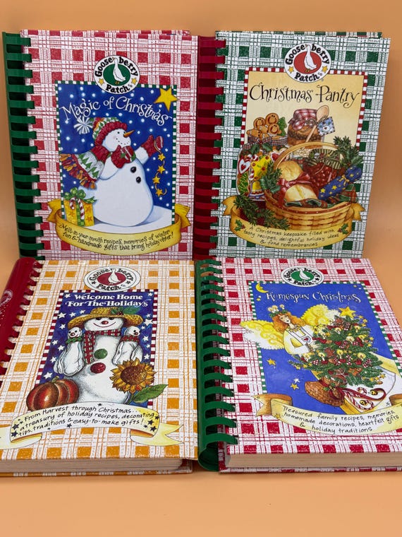 Gooseberry Patch Cookbooks Your Choice ONE from options: Homespun Christmas, Christmas Pantry, Home for the Holidays, or Magic of Christmas