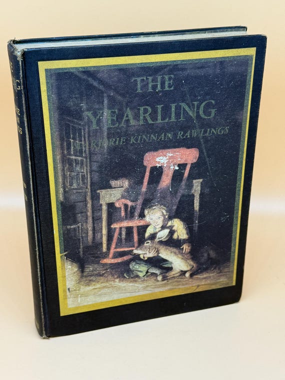 The Yearling by Marjorie Kennan Rawlings Illustrator N.C. Wyeth 1945 Scribners Publishing Classic Literature Childrens Books Vintage books