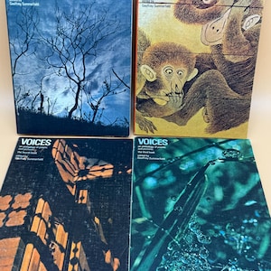 Voices An Anthology of Poems and Pictures circa 1969 Rand McNally Publishing Editor Geoffrey Summerfield Rare Poetry books Poem collections
