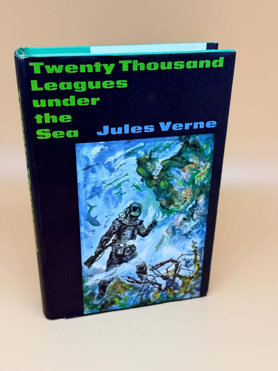Twenty Thousand Leagues Under The Sea by Jules Verne circa 1960's BCE Nelson DoubleDay Publishing childrens books