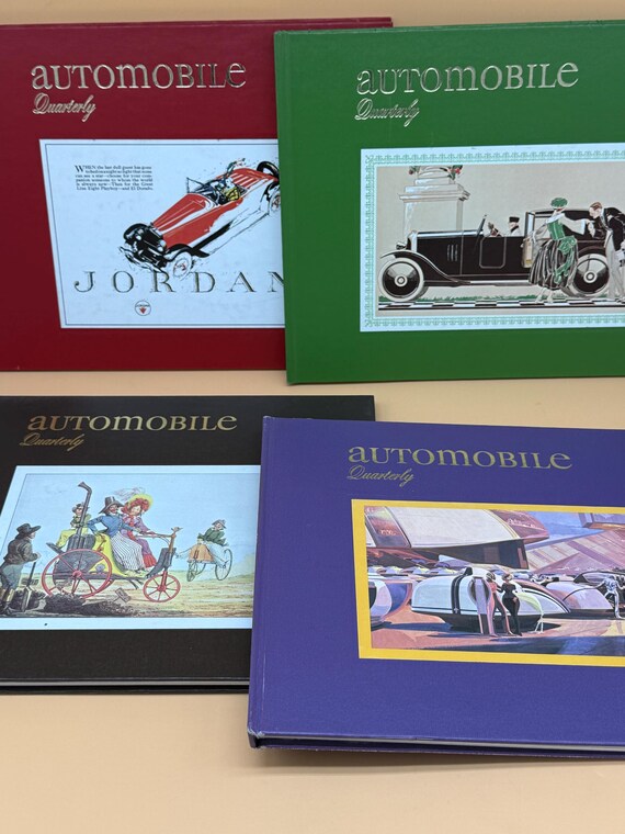 Automobile Quarterly Four Volume Set 1975 Automotive Quarterly Classic Car Books Vintage Car Books Car Lovers Gift Set Automotive History