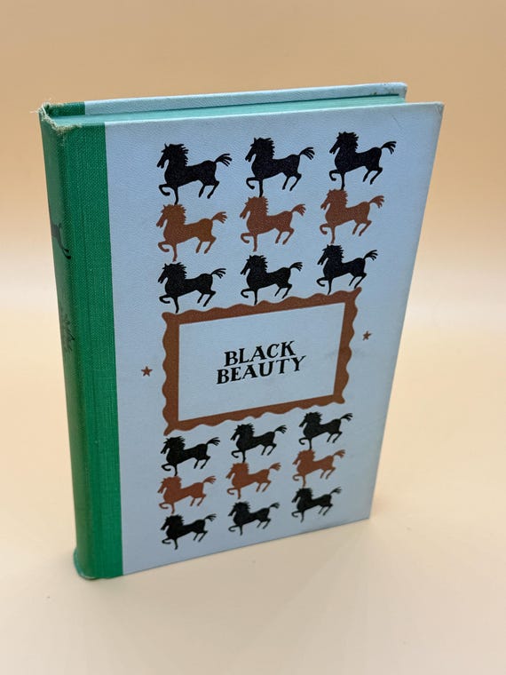 Black Beauty by Anna Sewell 1954 Illustrated Junior Deluxe series Nelson DoubleDay Publishing Childrens books