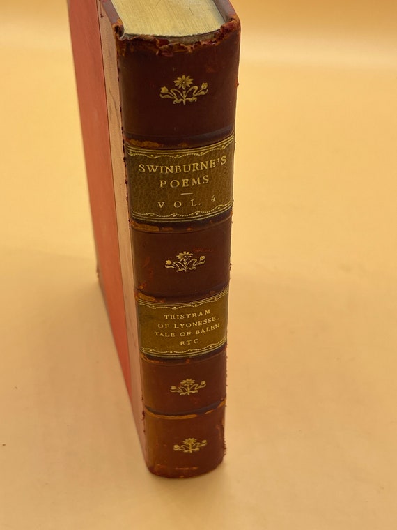 Rare Books The Poems of Algernon Charles Swinburne Volume lV only Chatto & Windus Publishing 1909 London Poetry Books for Readers Gift