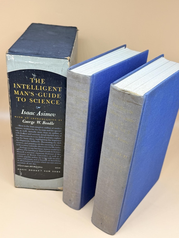 The Intelligent Man's Guide to Science by Isaac Asimov First Edition, 4th Printing 1962 Basic Books 2 volume set Science and Math books