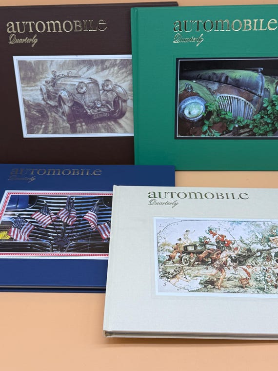 Automobile Quarterly Four Volume Set 1984 Automobile Quarterly Classic Car Books Vintage Cars Car Collectors Gift books Automobile History