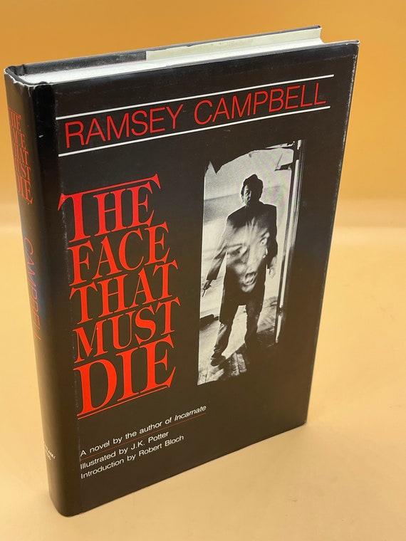 Horror Books The Face That Must Die a Novel by Ramsey Campbell SIGNED First Edition Scream Press 1983 Rare Collectible Horror Book Gifts