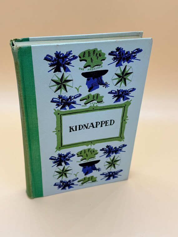 Kidnapped by Robert Louis Stevenson 1954 Illustrated Junior Deluxe book series children's books