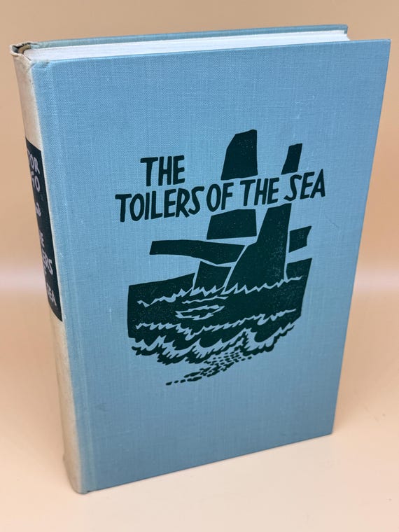 The Toilers of the Sea  by Victor Hugo 1961 Heritage Press Classic Literature vintage books