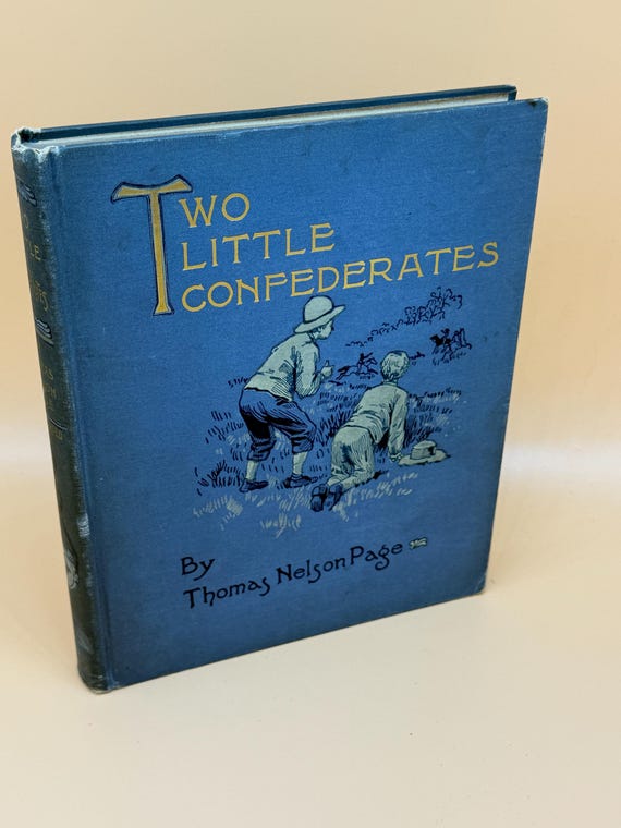 Two Little Confederates by Thomas Nelson Page 1904 Scribner Publishing. Rare Childrens Books Vintage rare books collectible books storybooks