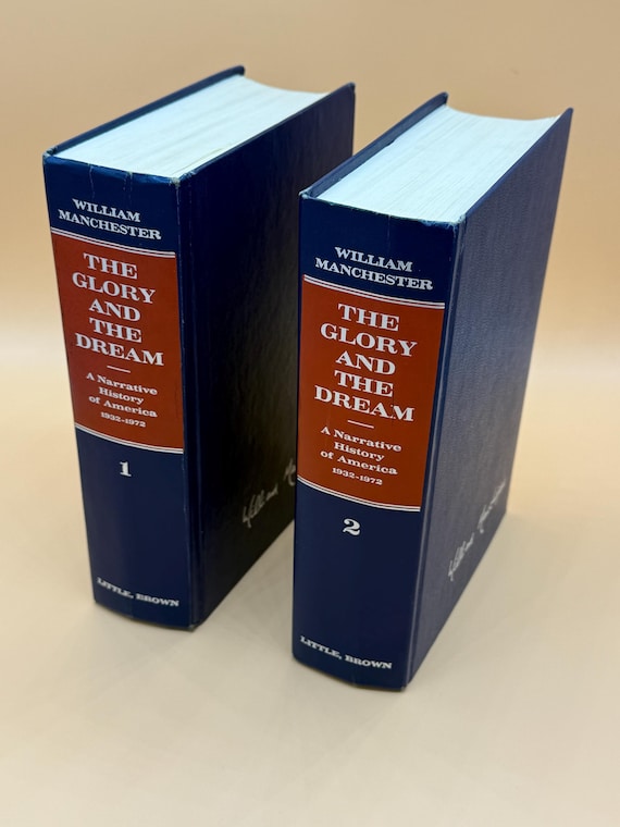The Glory and The Dream A Narrative History of America 1932-1972 William Manchester 1974 Little Brown Publishing history book gifts