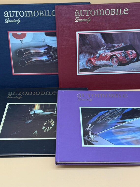 Automobile Quarterly Four Volume Set 1986 Automobile Quarterly Classic Cars Vintage and Classic Car books  Car Collectors book gifts