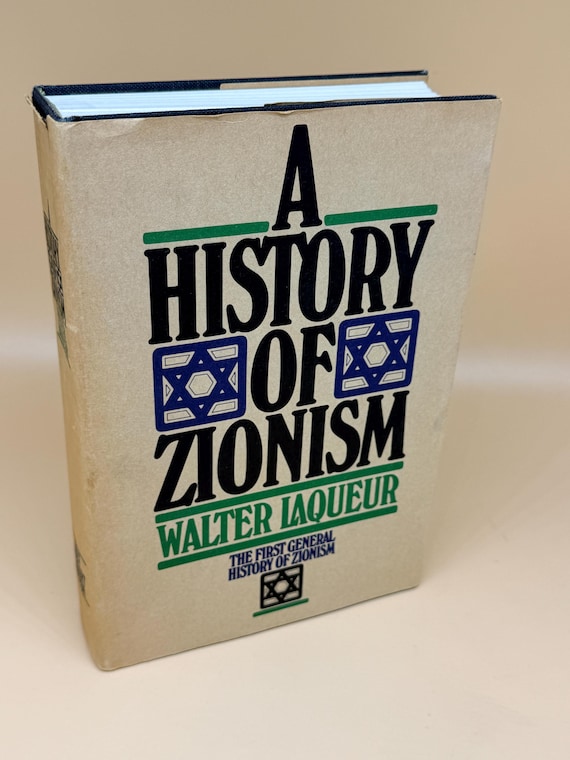 A History of Zionism by Walter Laqueur 1972 Holt Rinehart Publishing Jewish history books