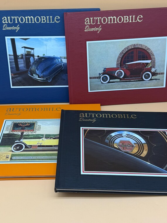 Automotive Quarterly Four Volume Set 1990 Automotive Quarterly Classic Car Books Automotive history books Vintage car books for car lovers