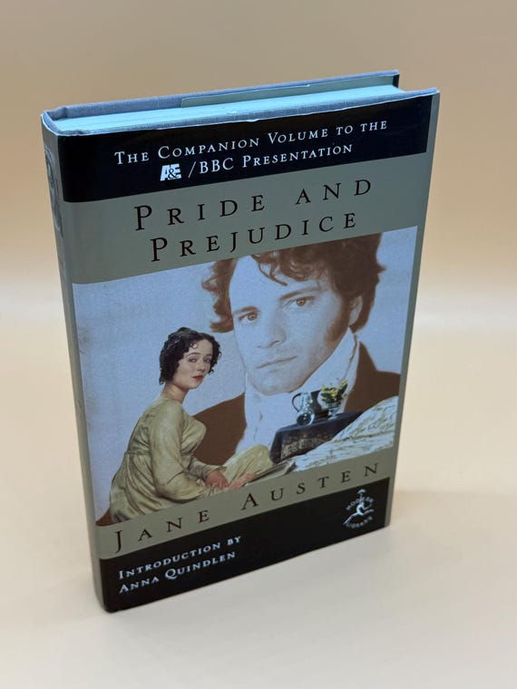 Pride and Prejudice by Jane Austen BBC Companion Volume 1995 Modern Library Classic Literature English Romantic Novels Austen gift books