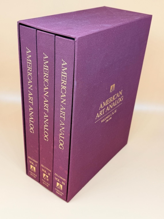 American Art Analog 1688-1930 Chelsea House Publishing, 1986 Three Vol. Set  Rare Art Book gifts Collectible Art
