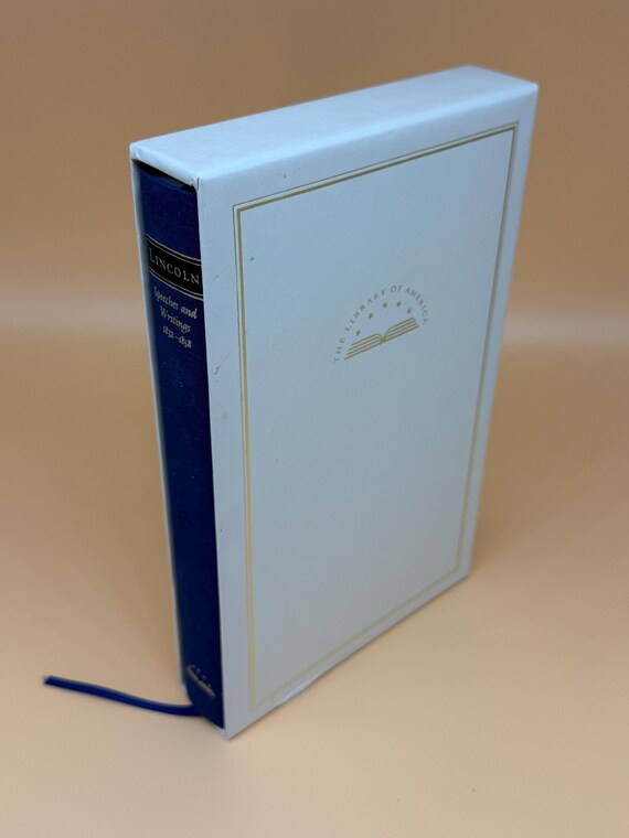 Abraham Lincoln Speeches and Writings 1832-1858 Third Printing 1989 Library of America history books