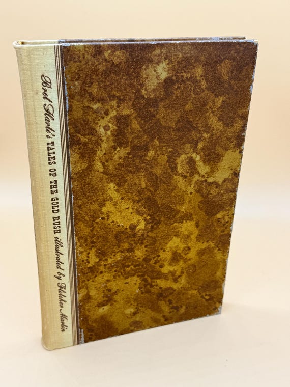 Tales of the Gold Rush by Bret Harte Illustrator Fletcher Martin 1944 Heritage Press Western Fiction Old West stories