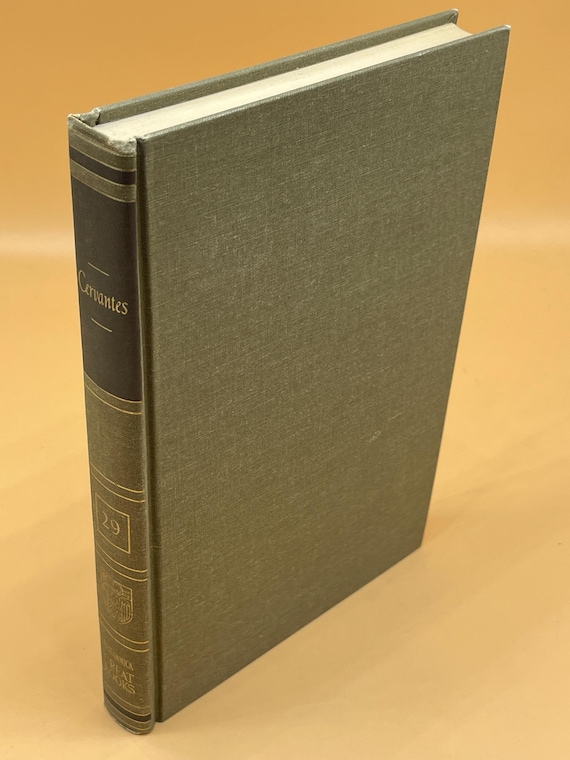 Cervantes History of Don Quixote de La Mancha 1952 Britannica Great Books series Classic Literature Gift Books for Readers Literary classics