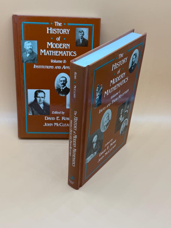 The History of Modern Mathematics 2 Volume Set 1989 Academic Press Science  Math Books Math and Physics Rare Book Gifts for Mathematicians