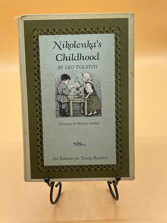 Rare Childrens Books Nikolenka's Childhood by Leo Tolstoy Illustrated by Maurice Sendak 1963 Pantheon Books ex-library copy Young Readers