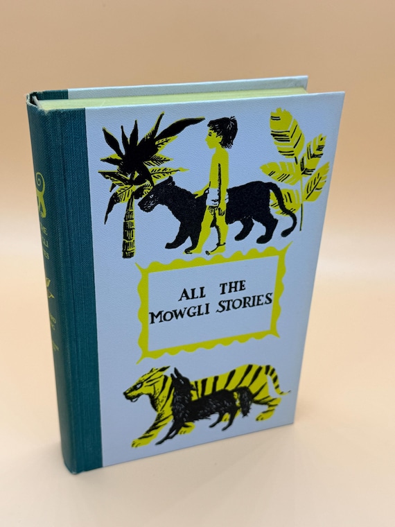 All The Mowgli Stories by Rudyard Kipling 1956 Illustrated Jr Deluxe Edition Childrens Books