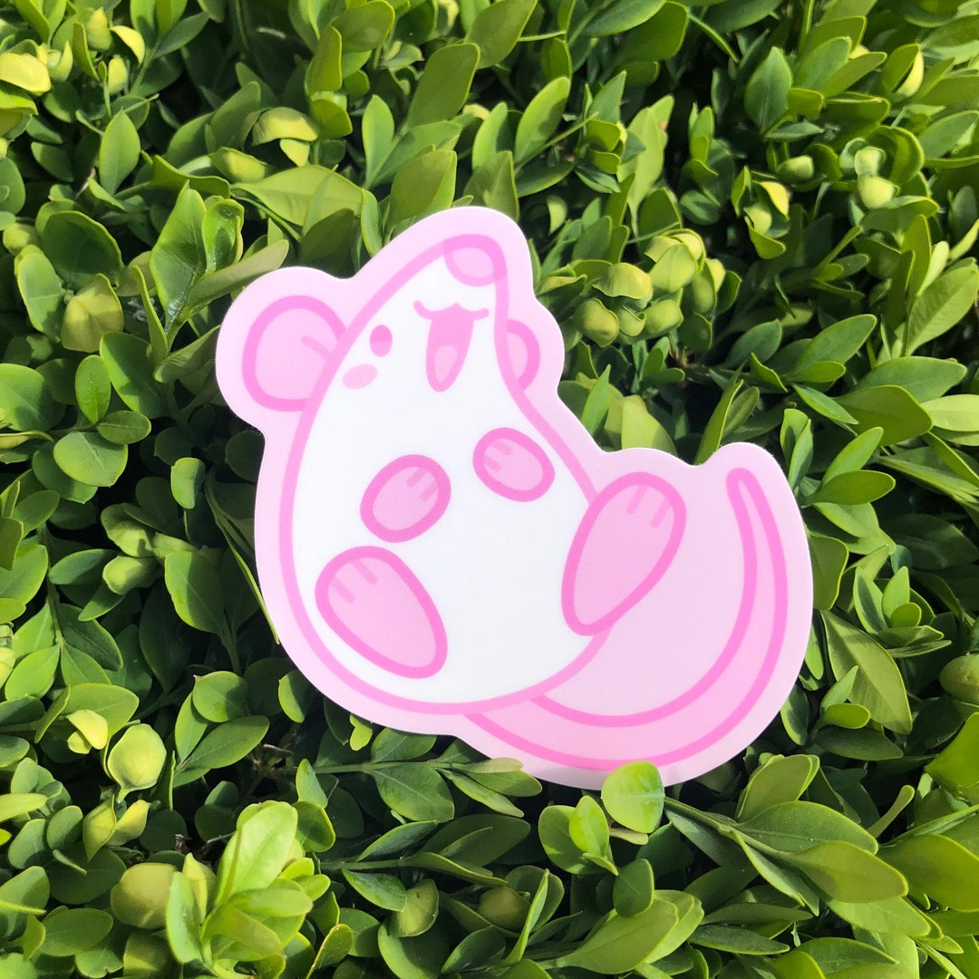 Cute Pink Rat Vinyl Sticker - Etsy