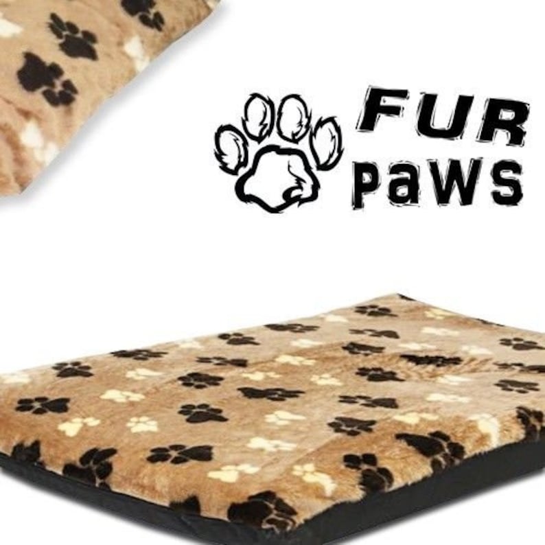 Fur Paws Animal Print Cage Mat for Dogs / Dog Bed brown Etsy UK