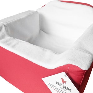 SlowTon Car Safety Dog Harness With Seat Belt, Red, Medium