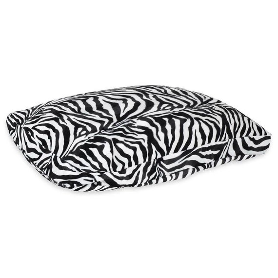 Animal Print Cushion Dog Bed (zebra)