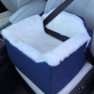 Dog Car Booster Seat Safety Travel Safe Puppy Pet Soft in Small (32x42x42) Red