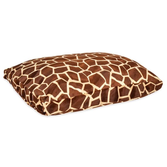 Animal Print Cushion Dog Bed (giraffe)