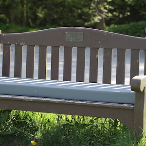Seating Bench Pads  2,3 or 4 Seat Bench Swing Garden Water Resistant Seat Pad Cushion, Made In The UK, Bespoke sizes also available