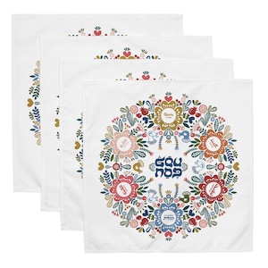 Passover Plate Gifts (bundle of 4), Pesach Seder Dinner Table Decor Jewish Holiday Gift, Seder Table Decor, Jewish Traditi