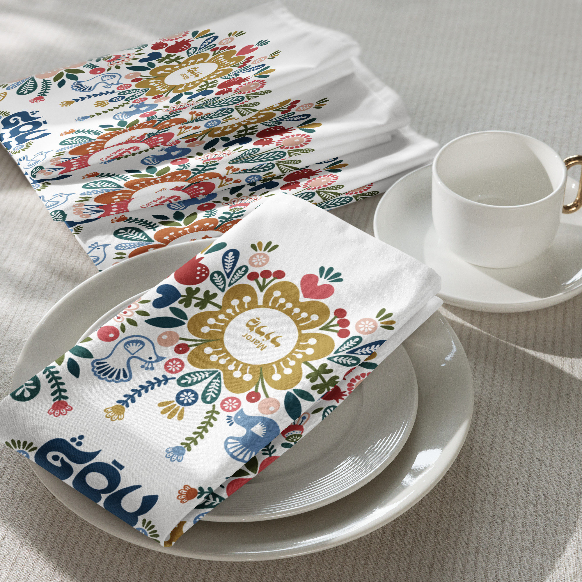 ペサハプレートギフト（4個セット）、ペサハセダーディナーテーブル