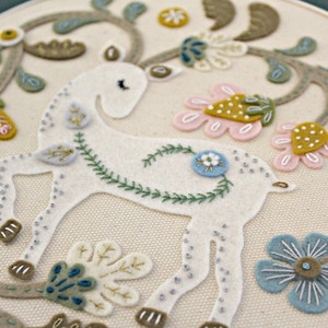 Embroidery art, Embroidery applique, Felt flowers, Felt birds, Wool felt, Wool felt wall art, Handmade embroidery, Framed textile wall art