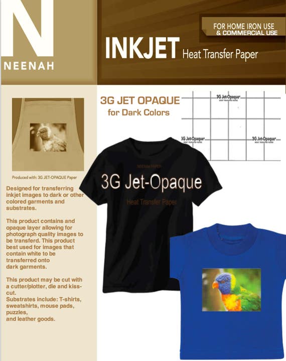 Neenah Jet-Opaque II Inkjet Heat Transfer Paper