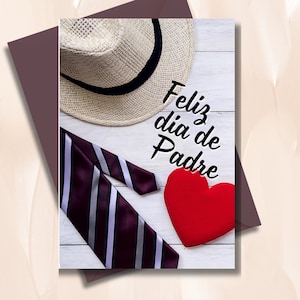 Feliz Dia de Padre, Father's Day Card, Father's Day, Padre, Dad, Father, For Dad, Dad Gift, Print and Personalize, Printable, Download