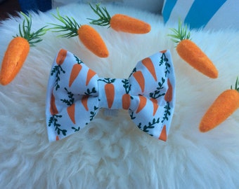 Carrot Dog Bow Tie, Just Slips onto Collar, Great Gift (Just Don't Tell The Easter Rabbit you have his Carrots