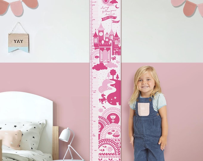 Personalisierte Messlatte für das Kinderzimmer, kleine Messlatte für das Kinderzimmer, kleine Messlatte, Messlatte für Mädchen neues Babygeschenk