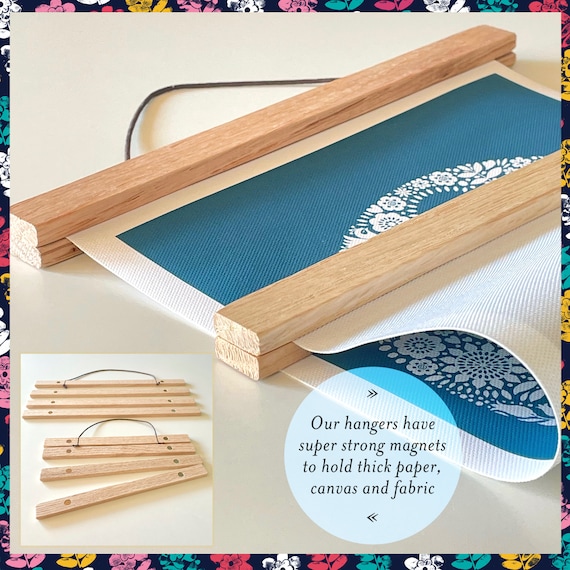 Magnetic Solid Oak Poster Hanger, frame To Fit A4, A3, A2, A1, A0