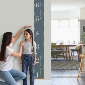 Personalisierte 6 ft Familien Lineal Messlatte, Messlatte für das Wachstum von Kindern – Geschenk zum 1