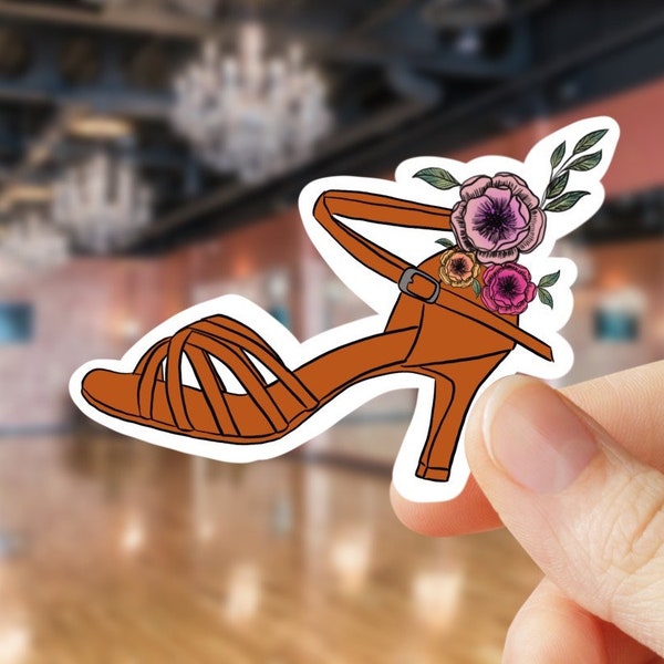 Ballroom Dance - Dance Shoe - Dancer - Sticker for Journal, Water Bottle, Phone, Laptop