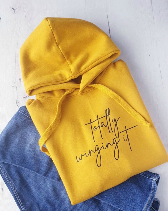 Totally Winging It Hoodie Women's Slogan Sweatshirt - Etsy Ireland