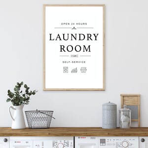 Laundry Room Printable Sign