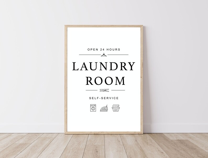Laundry Room Printable Sign - Etsy